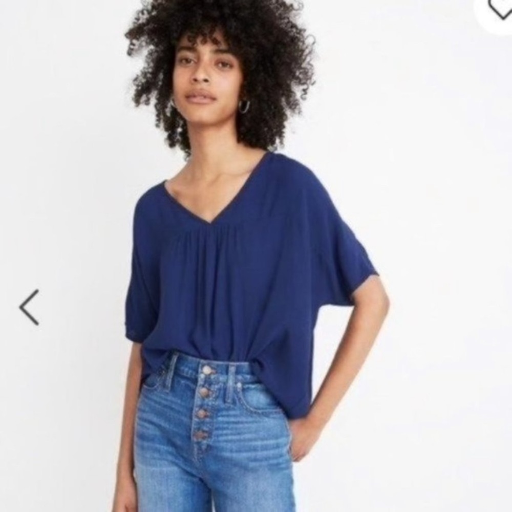 Madewell blue Rhyme top in nightfall